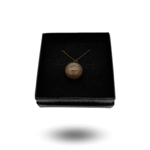 pendentif chondrite boule en verre