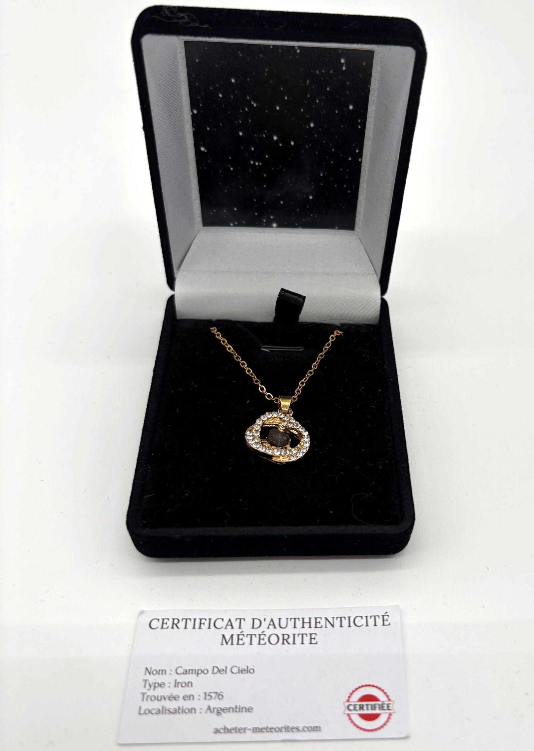 colgante collar meteorito campo del cielo