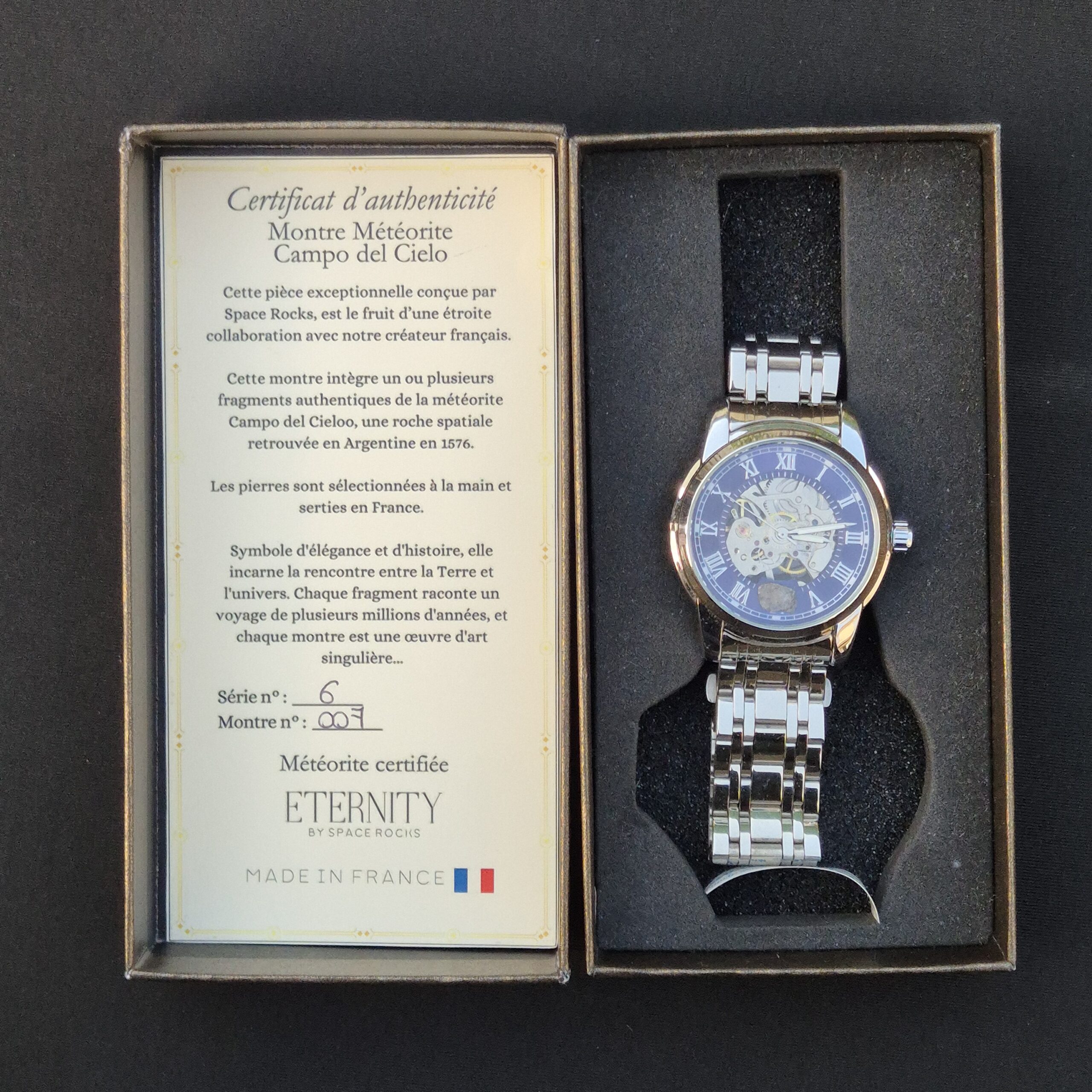 montre homme météorite