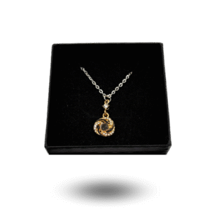 collier météorite nwa doré zircons