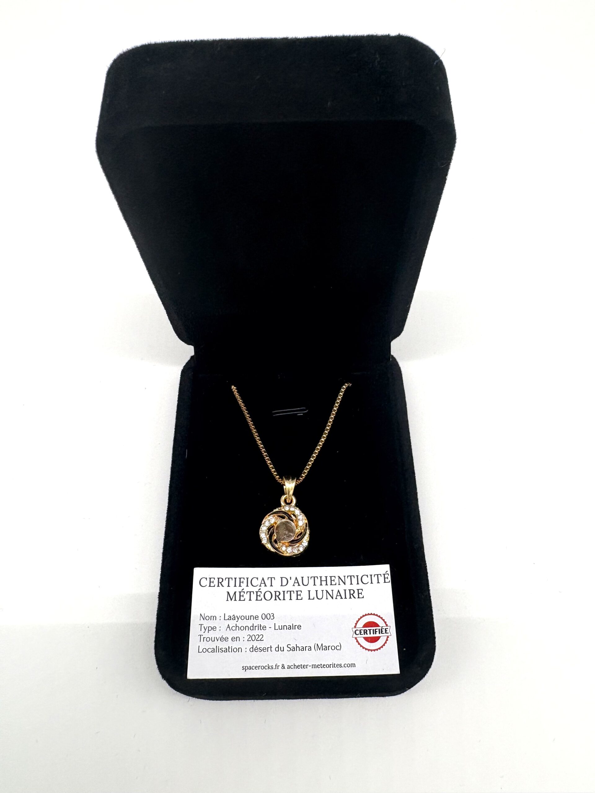 colgante collar oro meteorito luna laayoune 003