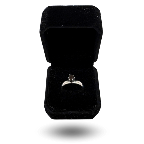 Anillo de plata refinada con NWA 13290 y adorno delicado
