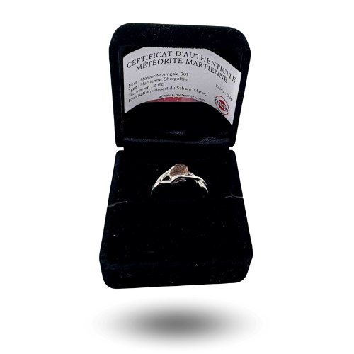 Anillo de meteorito marciano