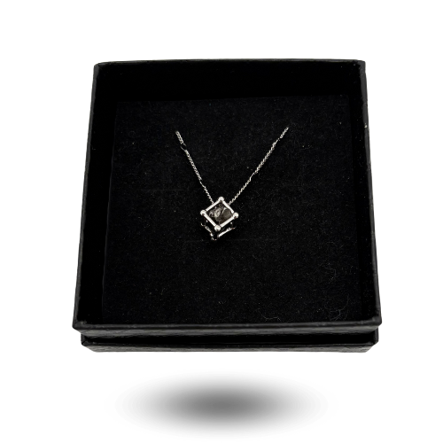 collar colgante plata meteorito campo