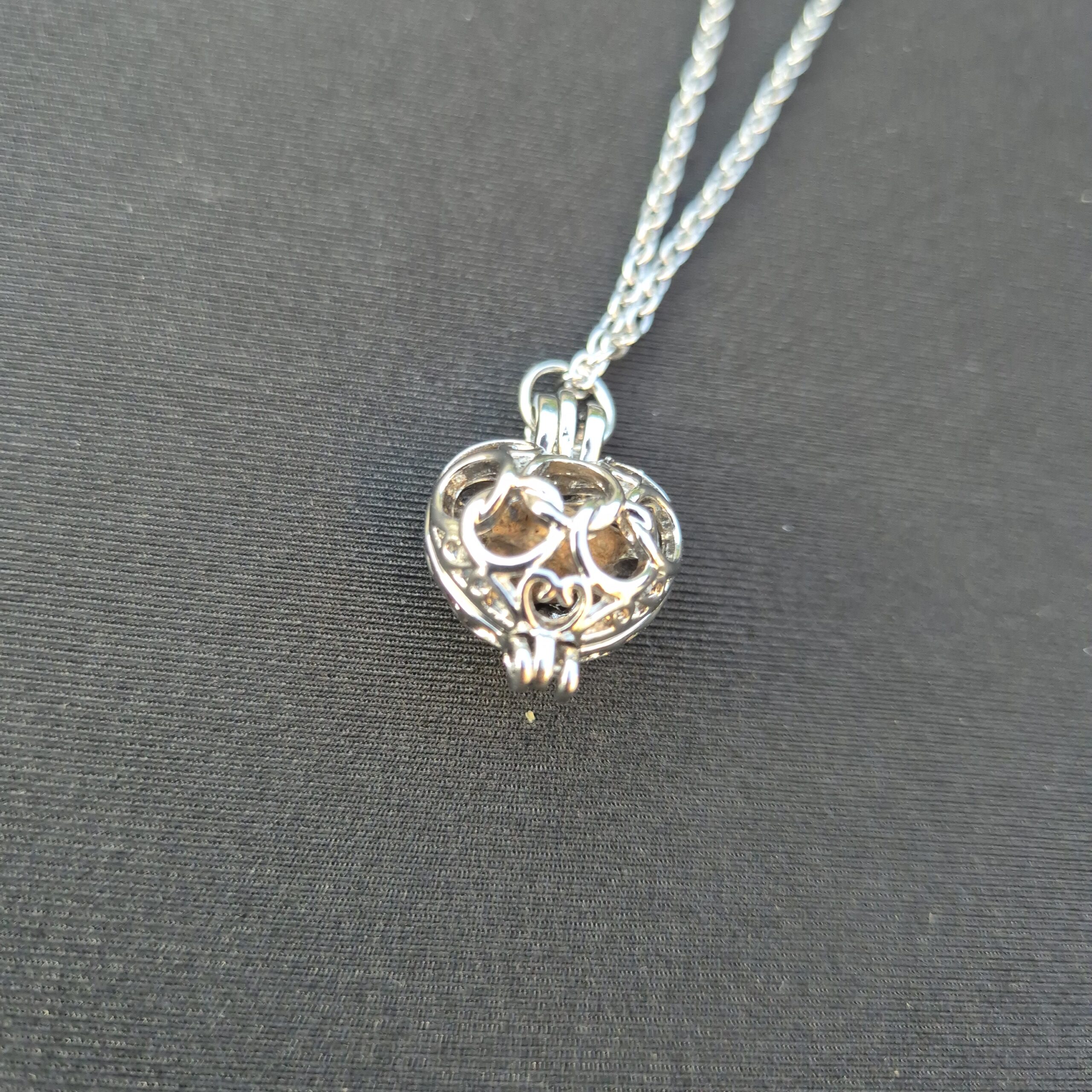collar de meteorito de plata