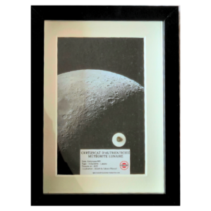 foto enmarcada de la luna
