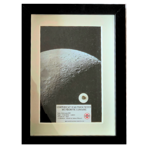 foto enmarcada de la luna